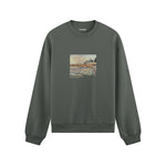 Orchard with Cypresses Oversize Sweatshirt – Antrasit