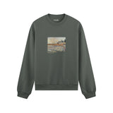 Orchard with Cypresses Oversize Sweatshirt – Antrasit