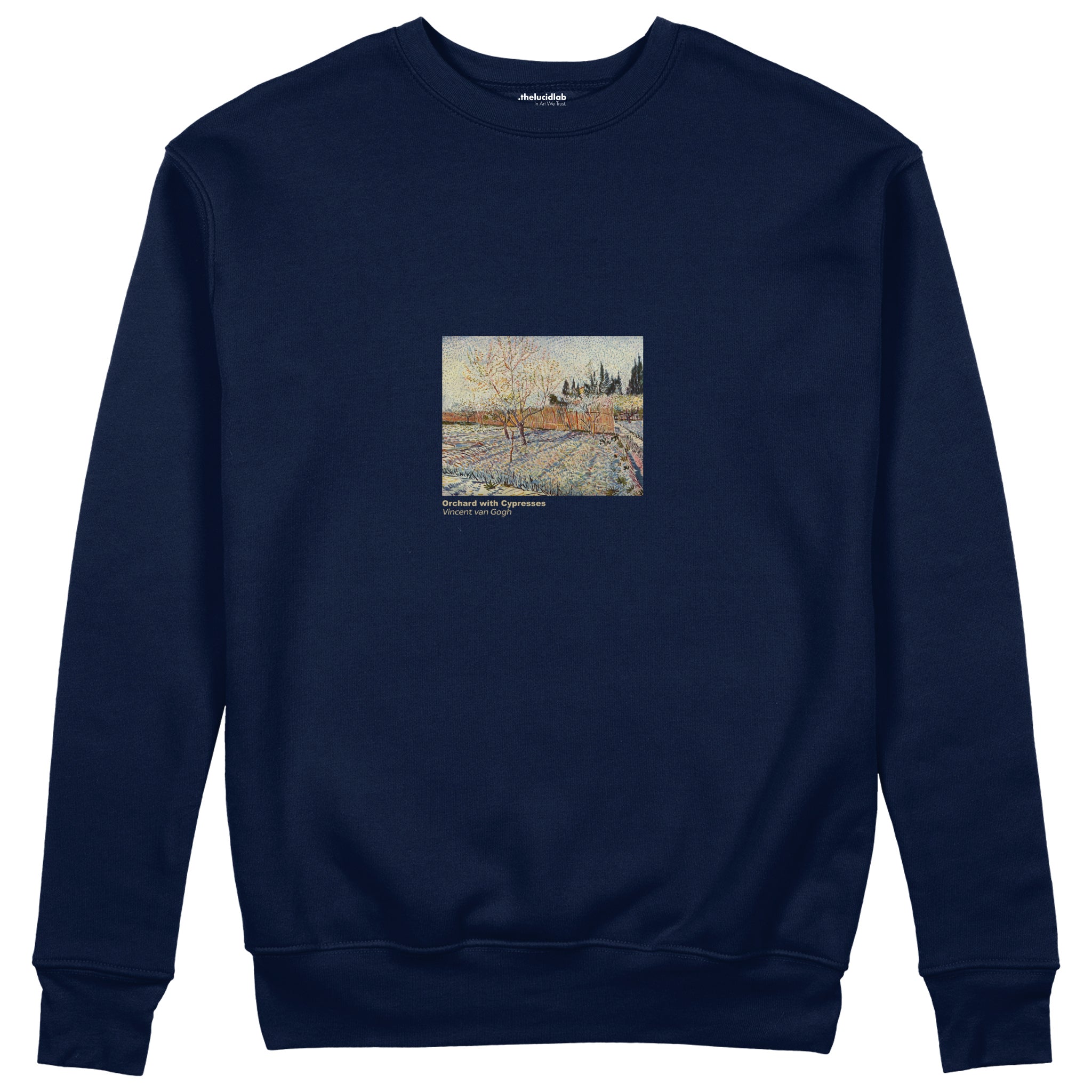 Orchard with Cypresses Sweatshirt – Lacivert