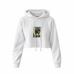 The Torment of Saint Anthony Crop Hoodie – Beyaz