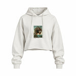 The Torment of Saint Anthony Oversize Crop Hoodie – Beyaz