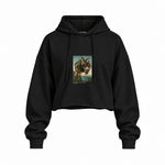 The Torment of Saint Anthony Oversize Crop Hoodie – Siyah