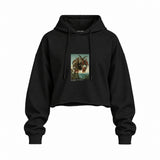 The Torment of Saint Anthony Oversize Crop Hoodie – Siyah