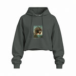 The Torment of Saint Anthony Oversize Crop Hoodie – Antrasit