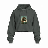 The Torment of Saint Anthony Oversize Crop Hoodie – Antrasit