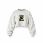 The Torment of Saint Anthony Oversize Crop Sweatshirt – Beyaz