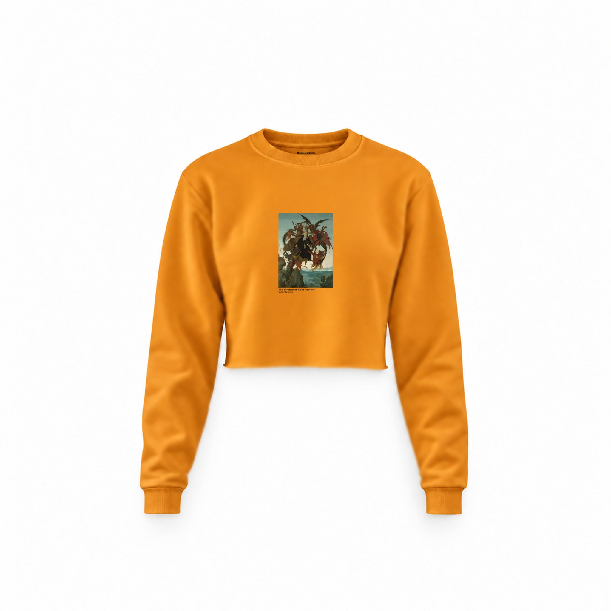The Torment of Saint Anthony Crop Sweatshirt – Turuncu