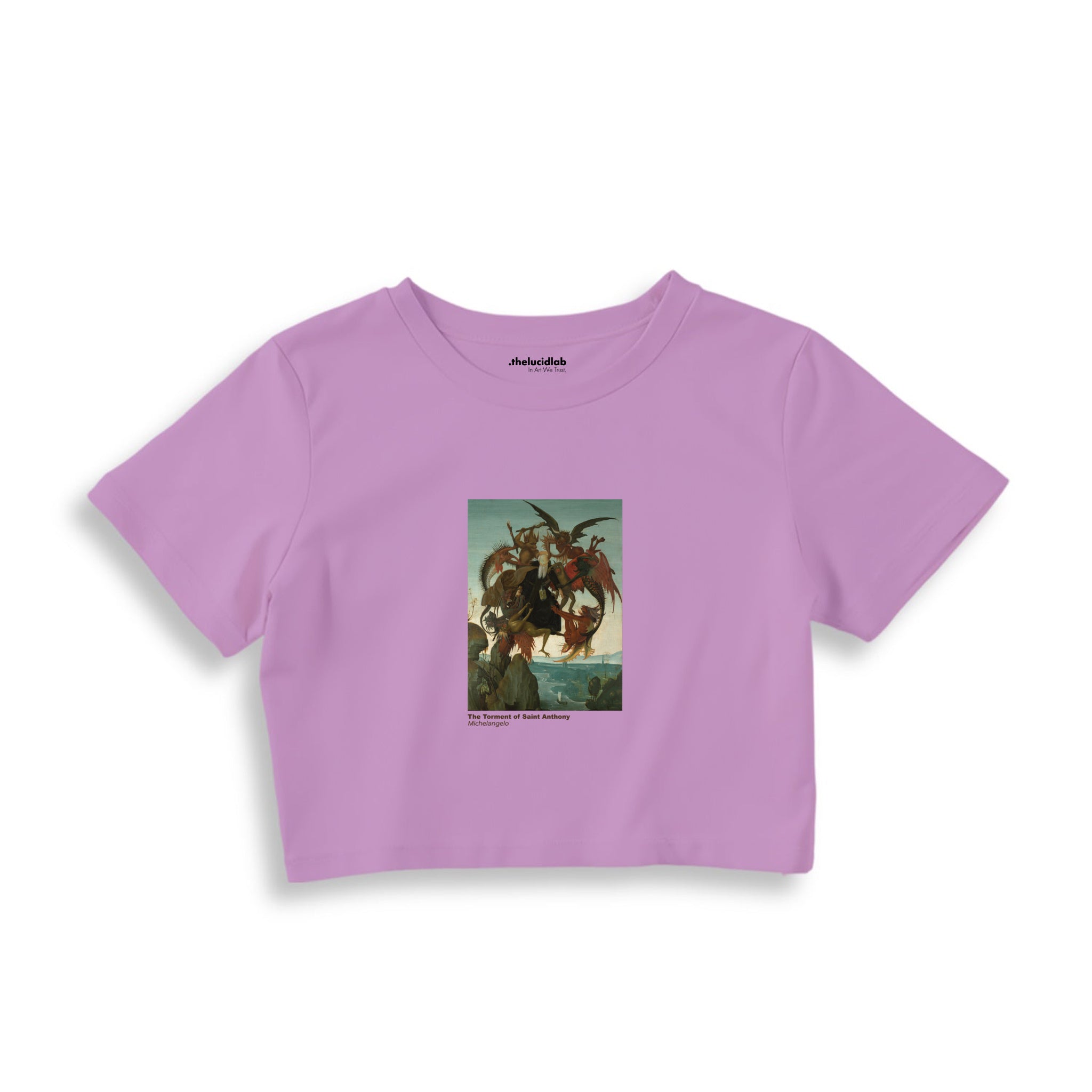 The Torment of Saint Anthony Crop Tişört – Lila