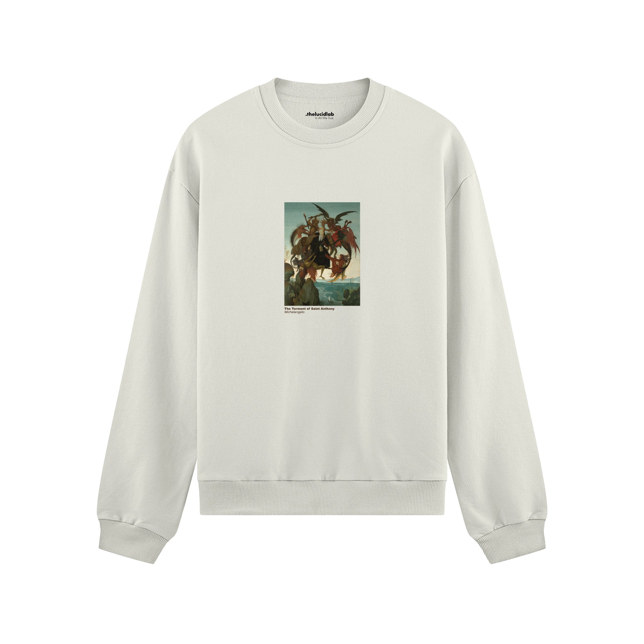 The Torment of Saint Anthony Oversize Sweatshirt – Beyaz