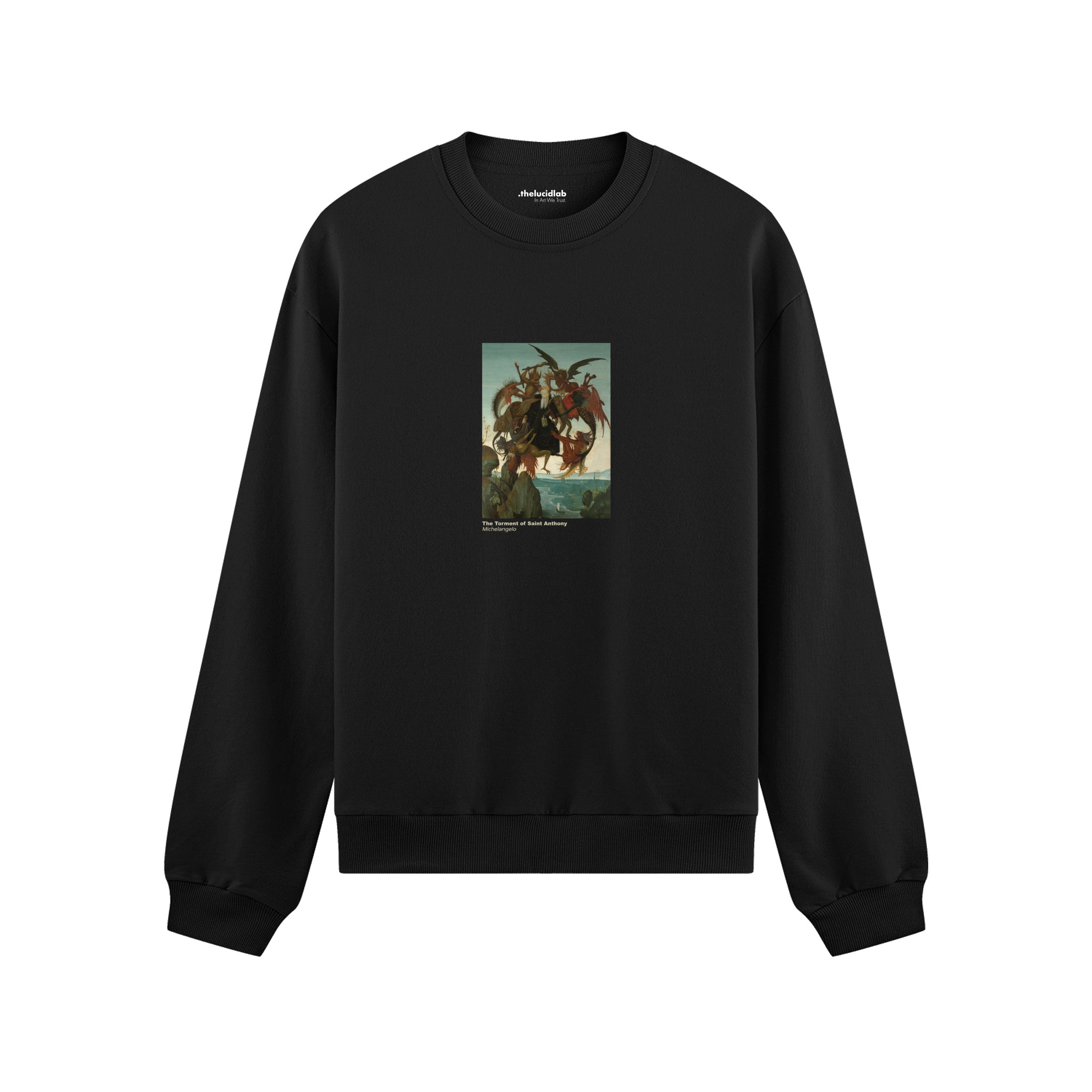 The Torment of Saint Anthony Oversize Sweatshirt – Siyah