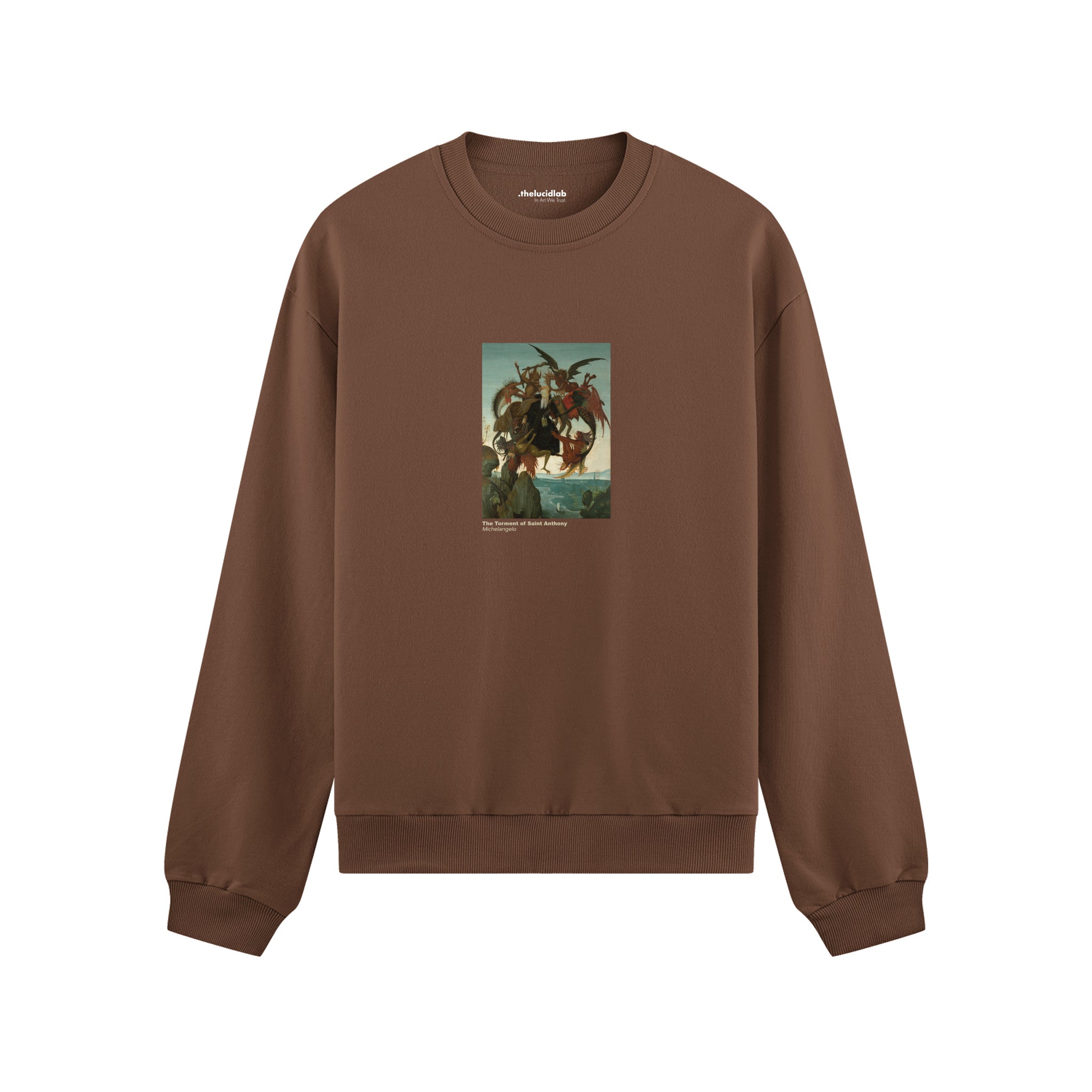The Torment of Saint Anthony Oversize Sweatshirt – Kahverengi