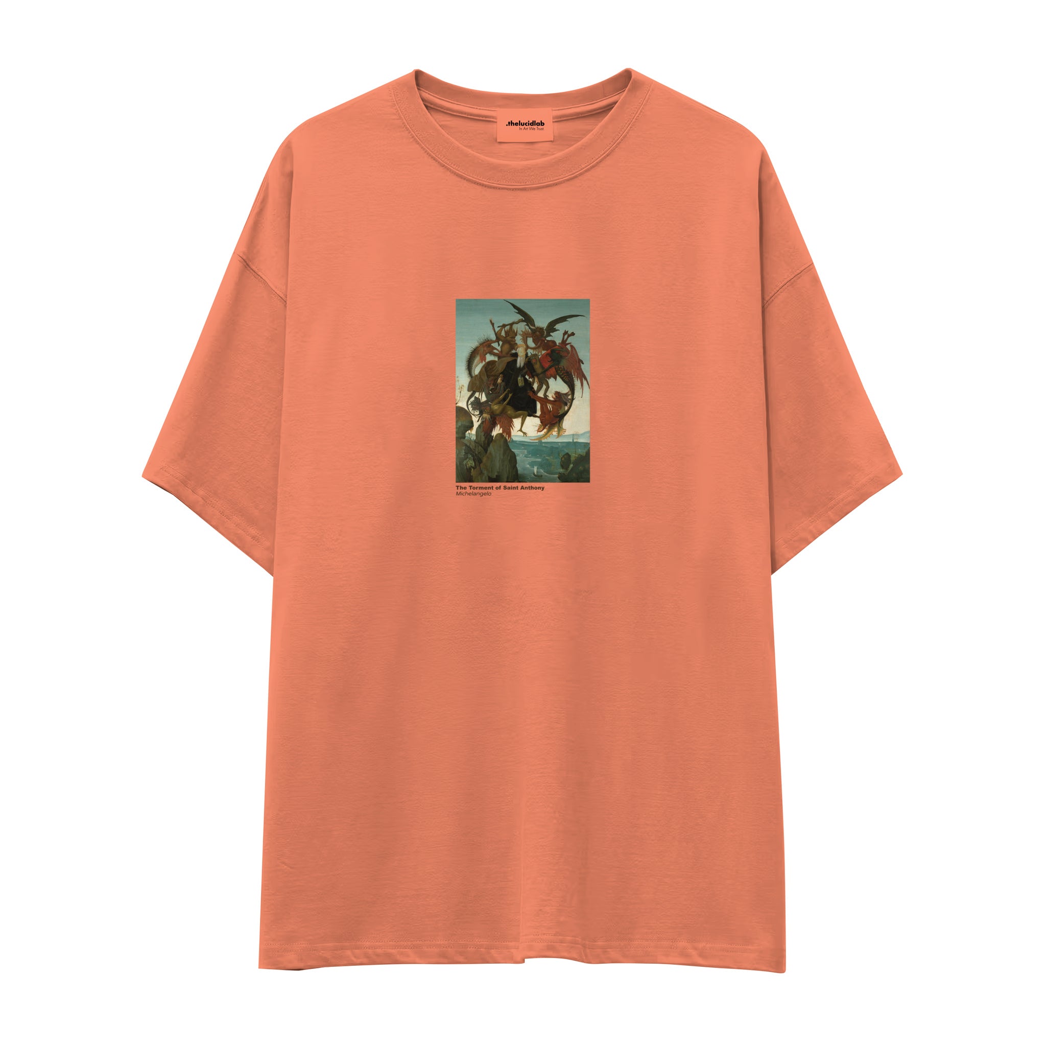 The Torment of Saint Anthony Oversize Tişört – Somon