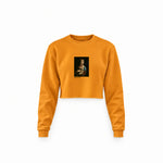 Lady with an Ermine Crop Sweatshirt – Turuncu