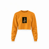 Lady with an Ermine Crop Sweatshirt – Turuncu