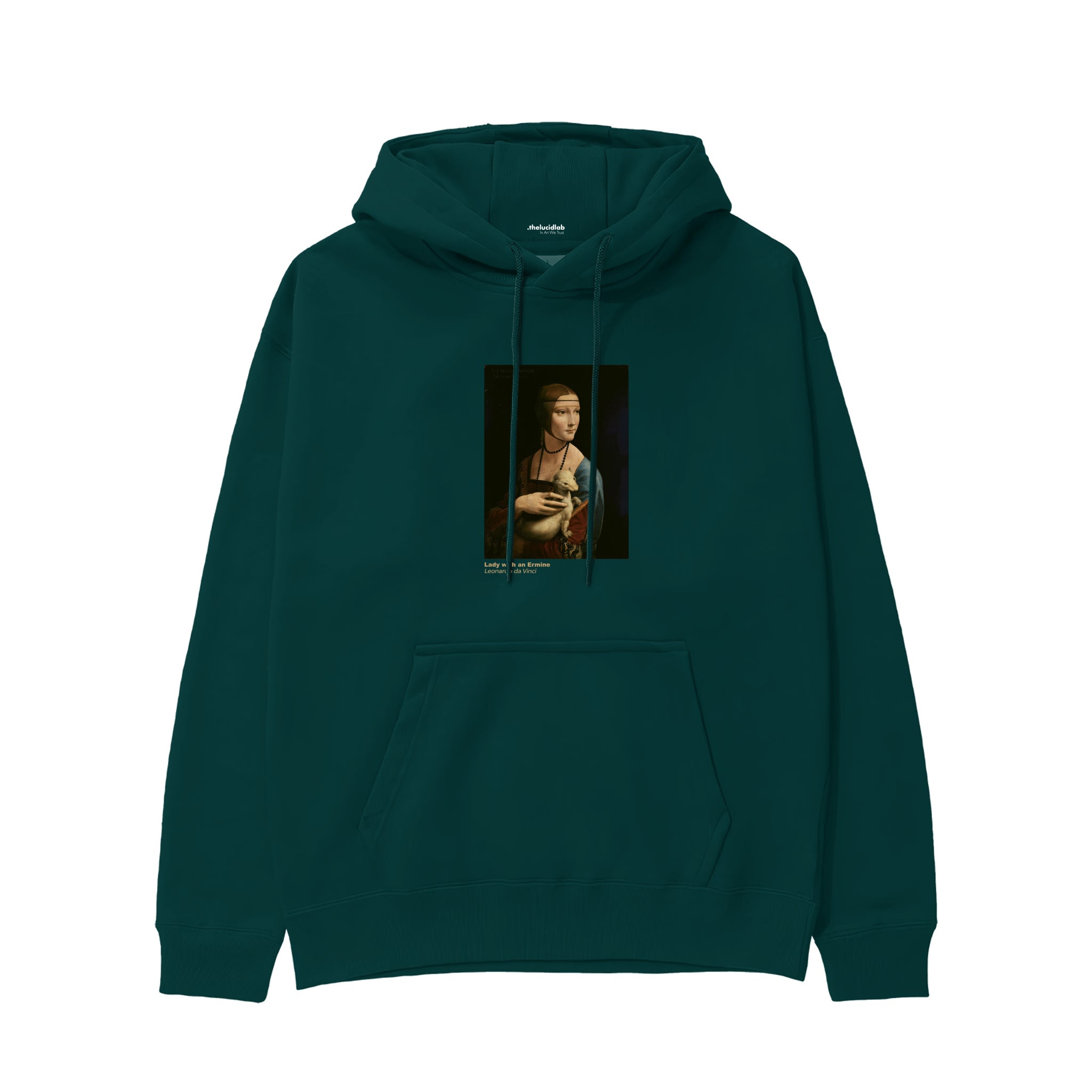 Lady with an Ermine Hoodie – Koyu Yeşil