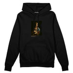 Lady with an Ermine Oversize Hoodie – Siyah
