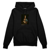 Lady with an Ermine Oversize Hoodie – Siyah