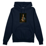 Lady with an Ermine Oversize Hoodie – Lacivert