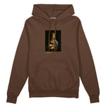 Lady with an Ermine Oversize Hoodie – Kahverengi