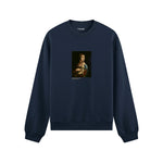 Lady with an Ermine Oversize Sweatshirt – Lacivert
