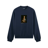 Lady with an Ermine Oversize Sweatshirt – Lacivert