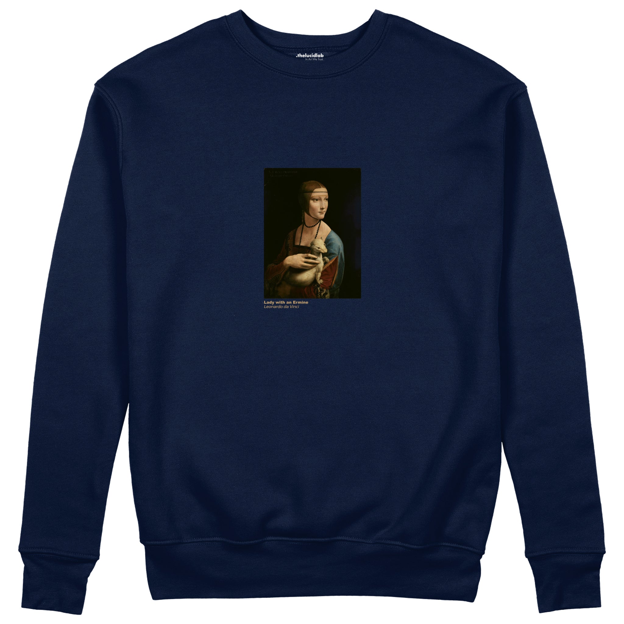 Lady with an Ermine Sweatshirt – Lacivert