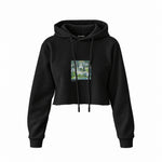 Church in Cassone Crop Hoodie – Siyah