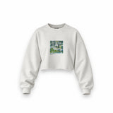 Church in Cassone Oversize Crop Sweatshirt – Beyaz