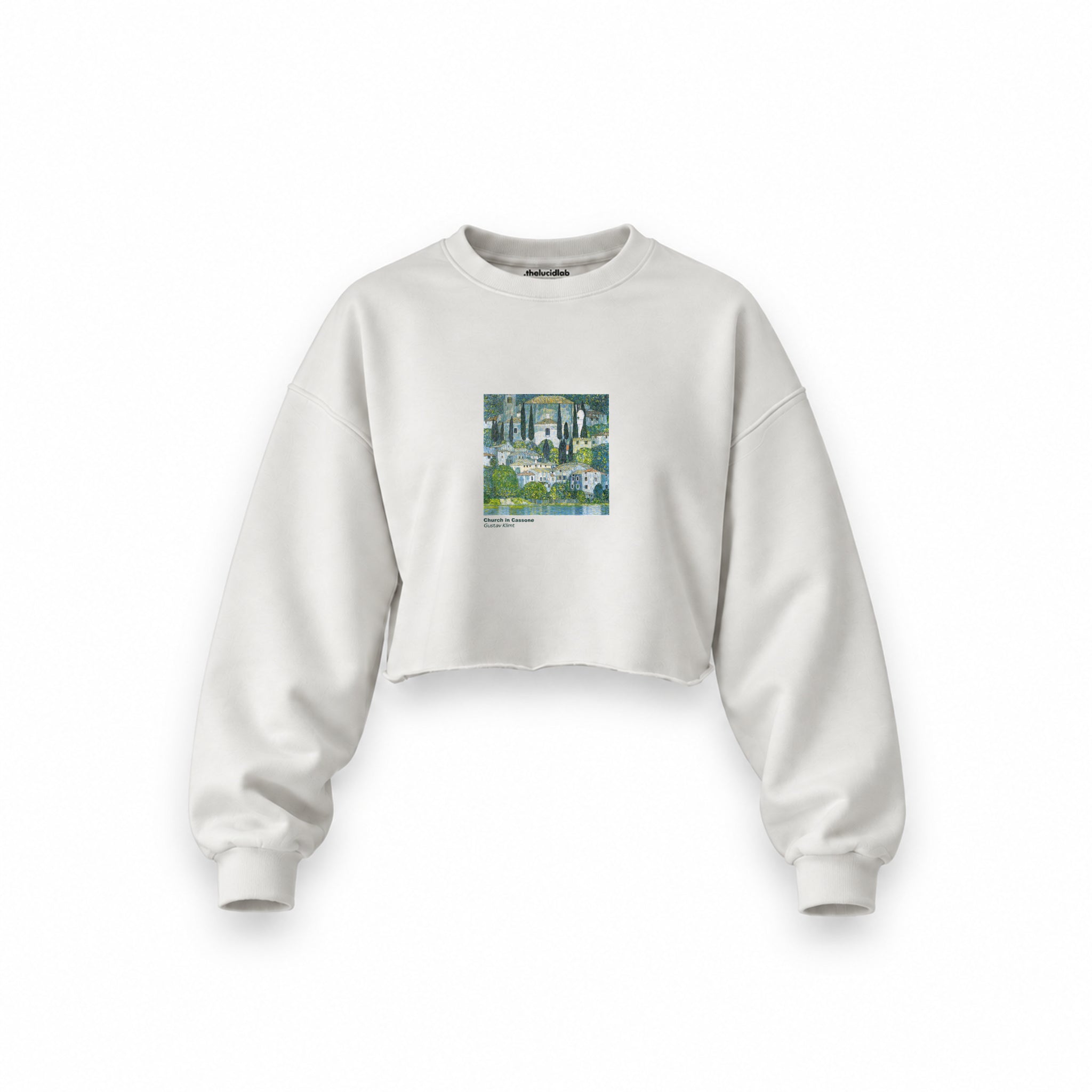 Church in Cassone Oversize Crop Sweatshirt – Beyaz