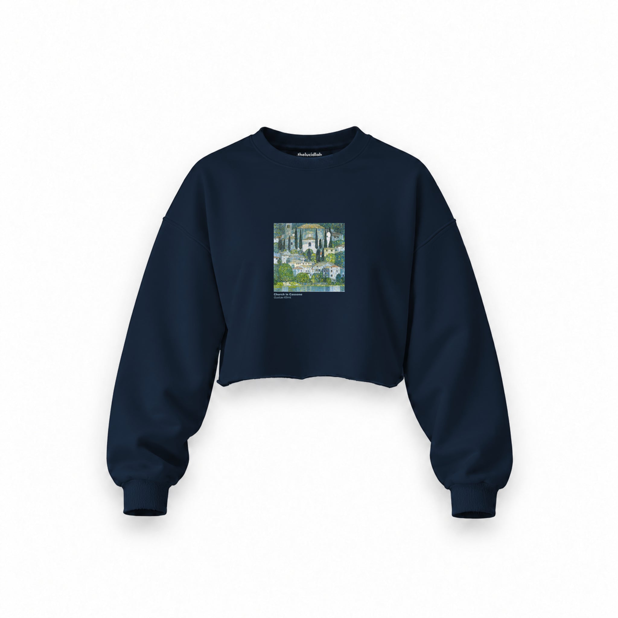 Church in Cassone Oversize Crop Sweatshirt – Lacivert