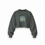 Church in Cassone Oversize Crop Sweatshirt – Antrasit
