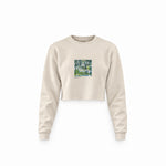 Church in Cassone Crop Sweatshirt – Krem