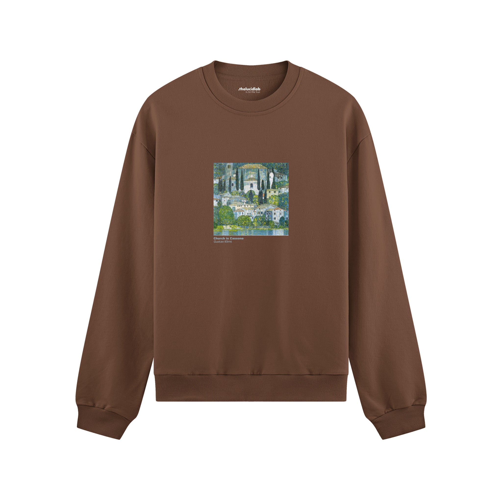 Church in Cassone Oversize Sweatshirt – Kahverengi