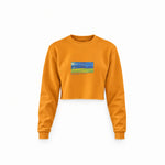 Wheatfield under Thunderclouds Crop Sweatshirt – Turuncu