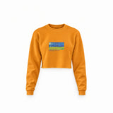 Wheatfield under Thunderclouds Crop Sweatshirt – Turuncu
