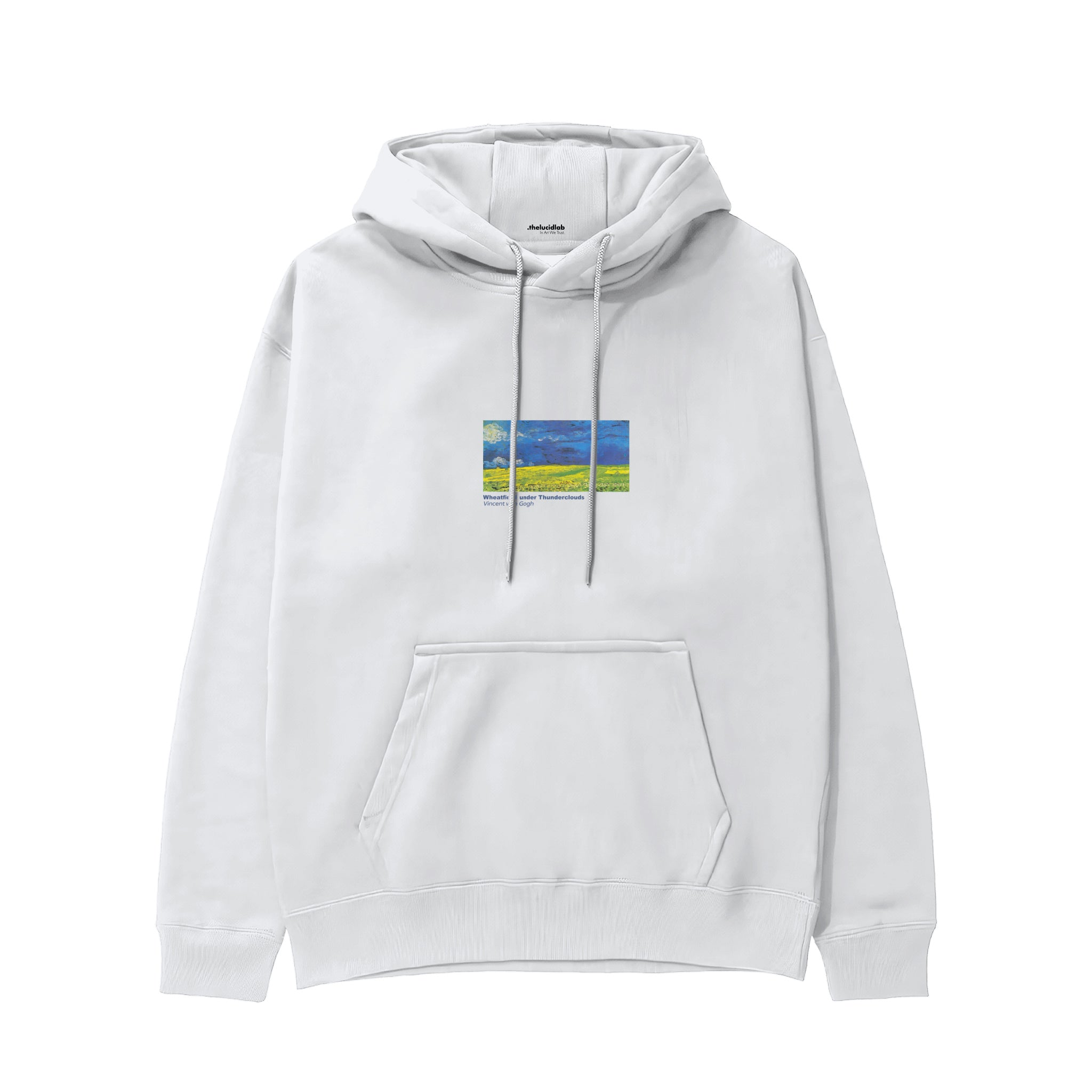 Wheatfield under Thunderclouds Hoodie – Beyaz