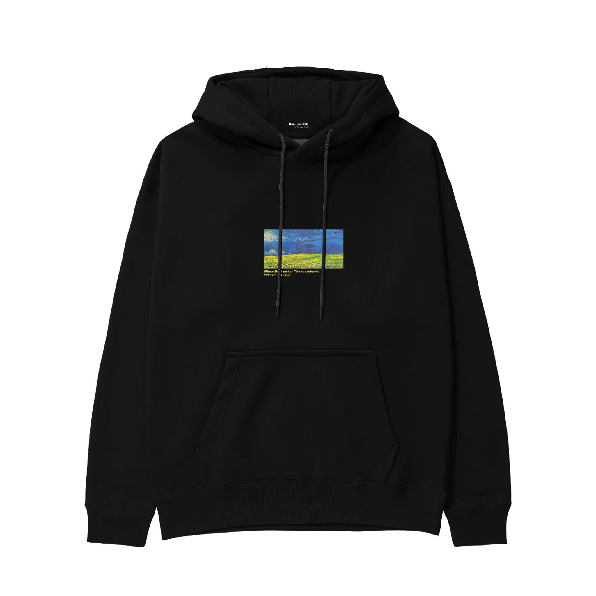 Wheatfield under Thunderclouds Hoodie – Siyah