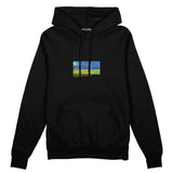 Wheatfield under Thunderclouds Oversize Hoodie – Siyah