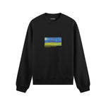Wheatfield under Thunderclouds Oversize Sweatshirt – Siyah