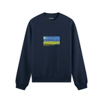 Wheatfield under Thunderclouds Oversize Sweatshirt – Lacivert