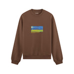 Wheatfield under Thunderclouds Oversize Sweatshirt – Kahverengi