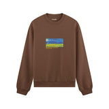 Wheatfield under Thunderclouds Oversize Sweatshirt – Kahverengi