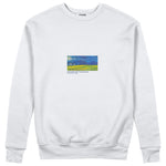 Wheatfield under Thunderclouds Sweatshirt – Beyaz