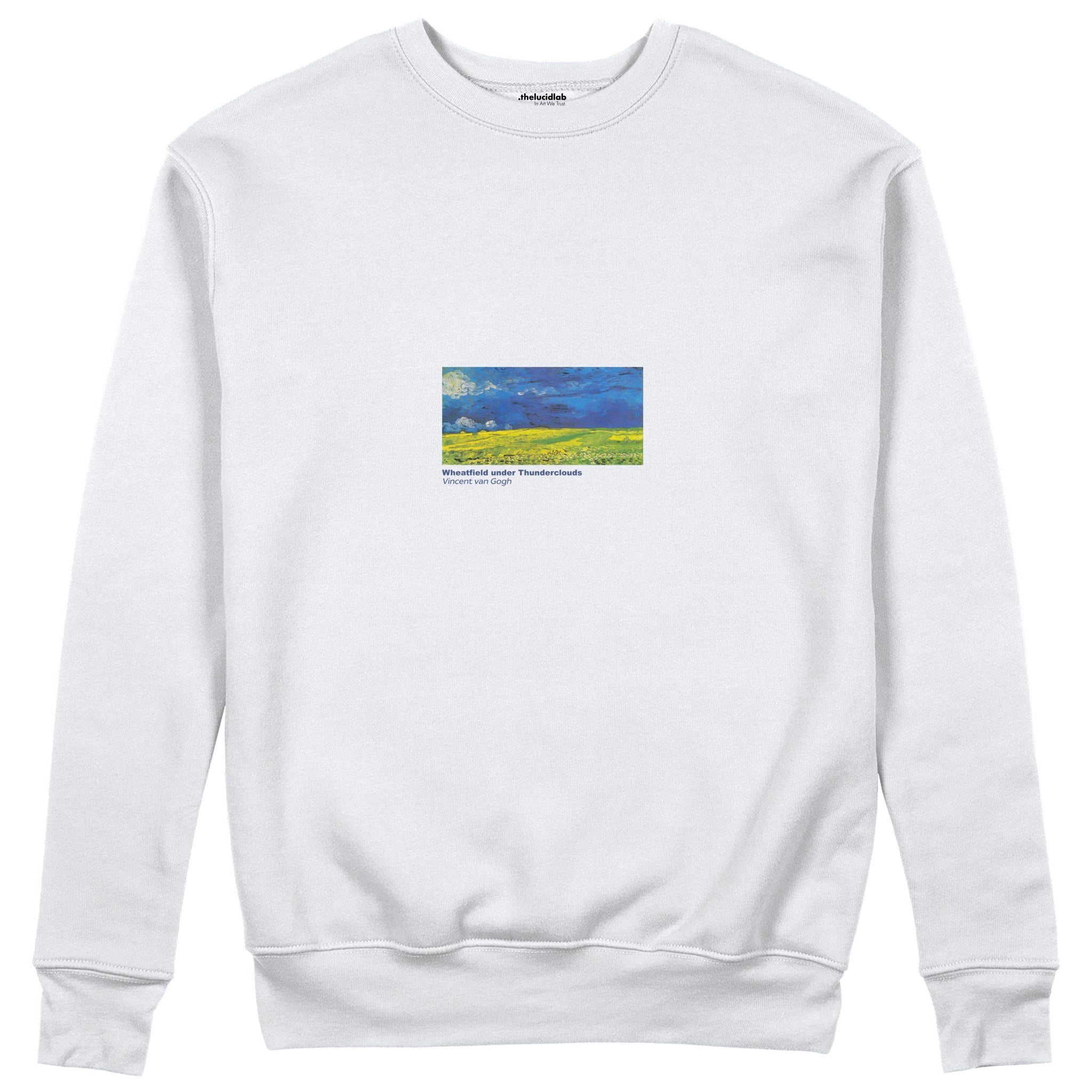Wheatfield under Thunderclouds Sweatshirt – Beyaz