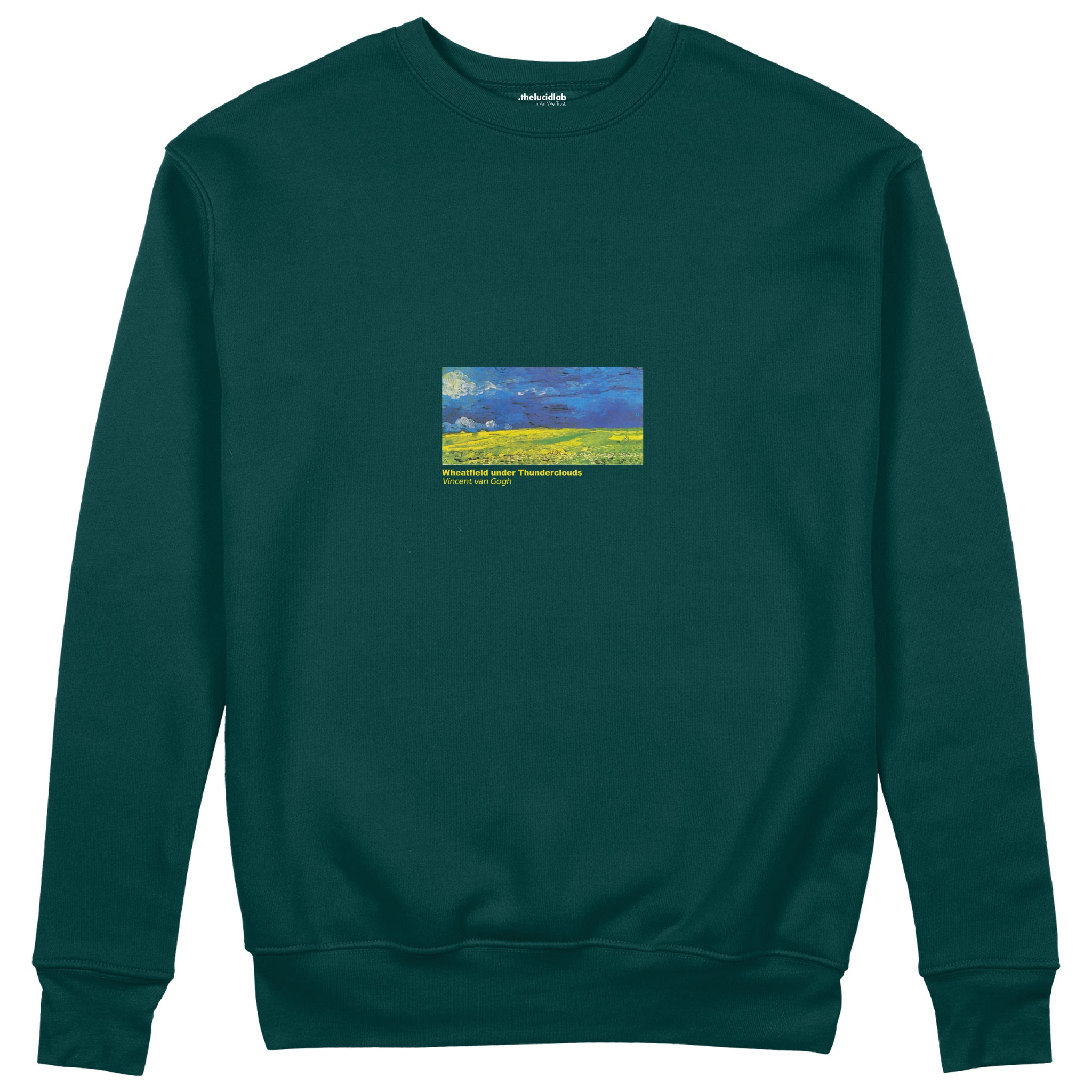 Wheatfield under Thunderclouds Sweatshirt – Koyu Yeşil