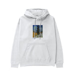 Road with Cypress and Star Hoodie – Beyaz