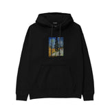 Road with Cypress and Star Hoodie – Siyah