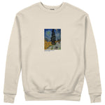 Road with Cypress and Star Sweatshirt – Bej