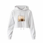 Fur Traders Descending the Missouri Crop Hoodie – Beyaz