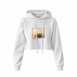 Fur Traders Descending the Missouri Crop Hoodie – Beyaz